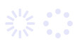 © House of Designs - Lavender Loading Icons Set Isolated on Transparent Background PNG Progress Spinner Vector Symbols