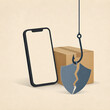 © yujin - Shopper recognizing a suspicious holiday payment request illustration