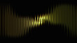 © Geetaroy - glowing golden yellow frequency wave posters, abstract dynamic warm light banners, modern undulating audio ribbon covers, futuristic dark cyber energy templates, sleek yellow luminous soundwave flyers