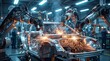 © BlackBridge Media - Automated Robotic Arms Welding Car Body on Assembly Line