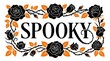 © DesignArt - Spooky black roses halloween decorative banner