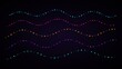 © Feradat - Neon Wave Cyberpunk Dotted Abstract Art Background