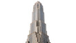 © Miguel - Art Deco skyscraper with many windows, isolated on transparent background
