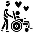 © Artify IT Solutions - Volunteer Helping Patient Icon