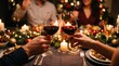 © RoronoaZoro - Red Wine Glasses Toasting
