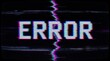 © Ryan - Digital glitch screen with static noise and text error message display
