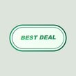 © ZinnurainOrnate - Green best deal badge with bold white text for special offers and discounts
