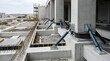 © Lumaverse - Earthquake resistant building fo isolated on