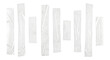 © Solven - Set of sticky transparent tape strips isolated on transparent background