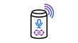 © Helois - Voice assistant device with network connectivity.