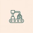 © IRINA - Automated brick layer: robotic arm on caterpillar track with precision and efficiency