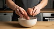 © Suka - Hands Preparing Sweet Potatoes For Cooking In Kitchen