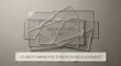 © anwar - Overlapping Transparent Acrylic Panels with Text on a Neutral Background