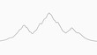 © TTh - Minimalist Mountain Range Outline Sketch on Plain Background