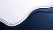 © Hashir Ali - Abstract white and navy blue curved layers background for modern corporate design template.