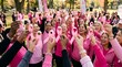 © Jhorna - A vibrant and hopeful community unites in a powerful display of support during breast cancer awareness month promoting early detection and research