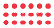 © syetox - Red shopping labels collection.Special offer price tag. Supermarket promotional badge.Vector illustration.