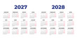 © Anis_ - calendar 2027 2028