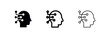 © liubomir118809 - Artificial Intelligence Icons with Human Head and Circuit Lines for Technology Mind