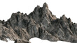 © Cian - Isolated massive rugged mountain range featuring dramatic jagged peaks and detailed alpine terrain.