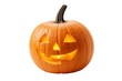© Bright Stock - Halloween carved pumpkin isolated PNG, happy glowing jack o lantern face on transparent background, spooky holiday decoration element