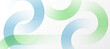 © kanpisut - Abstract blue and green wave background with circular lines