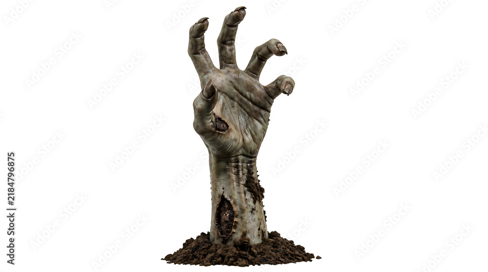 Dust Devil Invisible Background A zombie hand coming out of the ground isolated on transparent ...