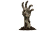 © miracle - A zombie hand coming out of the ground isolated on transparent background