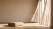 © Krit69 - Minimalist interior design with meditation cushion on wood floor