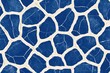 © Askardin - Blue and cream geometric pattern resembling cracked stone or mosaic tiles