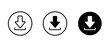 © Gowravhraaj Studio  - Download flat vector icon. install symbol. Download icon. Upload button. Load symbol. Modern, simple flat vector illustration
