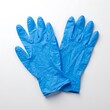 © Arpita - Pair of blue nitrile medical gloves isolated on white background