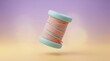 © HabiburRahman - 3D thread spool icon isolated on transparent background for sewing and tailoring