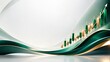 © Sadi - Abstract Green Financial Growth Chart with Flowing Waves and Modern Business Background