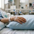 © Muhammad - Child Patient Receiving Intravenous Therapy In Hospital Bed Close Up