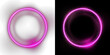 © Nusrat - Glowing pink circle frame with sparkling light particles and magical ring effect