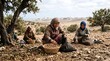© Dewi - Women Harvesting Argan Nuts in Argan Tree Forest Morocco Traditional Agriculture Rural Community Lifestyle Outdoor Activity