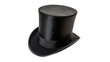 © Oliver Plaza Photo - Classic elegant black felt top hat magician costume accessory isolated on transparent background