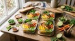 © Ananta - Healthy Meal Prep Containers with Grilled Salmon and Vegetables.
