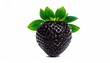 © Abdul - Single Exotic Black Strawberry Isolated on White Background