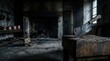© DVgraph - Haunting 18th Century Horror Banner with Meat Cleaver and Kitchen Copy Space