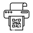 © ranahpixel - Print QR Code icon. Outline Style