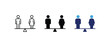 © Radiya - Gender balance scale and equal rights concept icon vector set