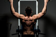 © Jale - young male bodybuilder doing heavy weight exercise