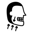 © Gravisio - Jaw Alignment Icon - Solid Black