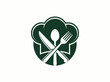 © ENDRY - Chef Hat Kitchen Cutlery Icon.