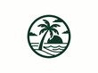 © ENDRY - Tropical Beach Sunset Icon.
