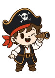 cartoon pirate boy