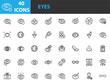© kornkun - set of eye health icons,  eye care, optical