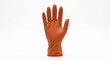 © Dog's World - One single orange rubber glove for medical use or industrial safety work